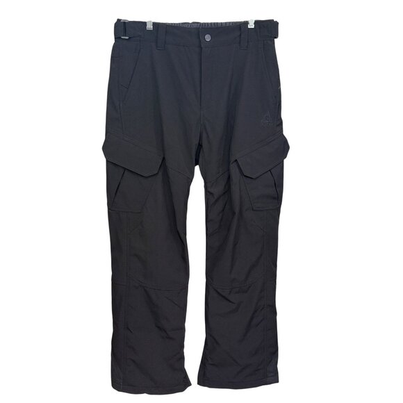 Gerry Mens Cargo Snow Pants L/XL Black Adjustable Waist Winter Performance Gear - Picture 1 of 9